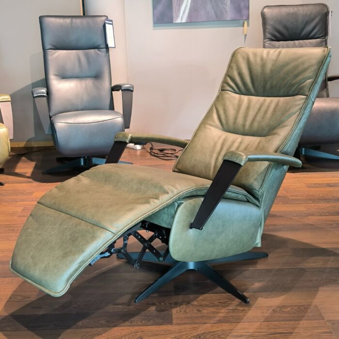 INHOUSE Relaxfauteuil Dalero S groen leer