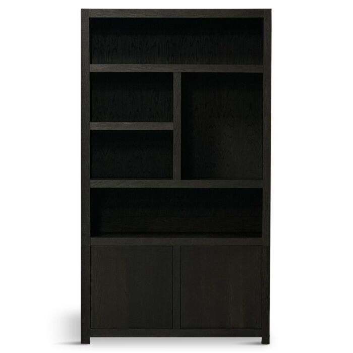 Boekenkast Jewel 5 Vaks 120cm Rechts Dark Brown