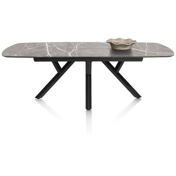 Uitschuiftafel Minato Ovaal 180(+60) cm Lichtgrijs   