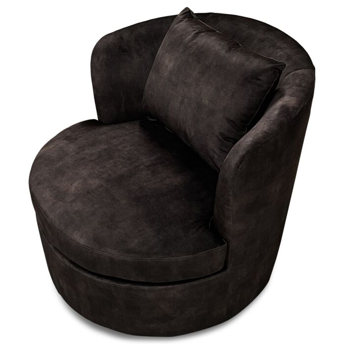 Draaibare Lounge Fauteuil Desiree Antraciet