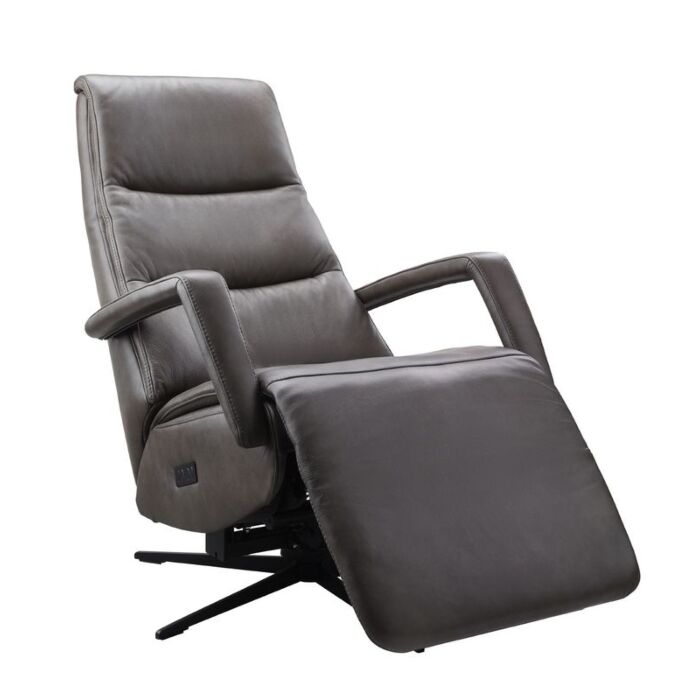 Relaxfauteuil Chanti S grijsbruin leer