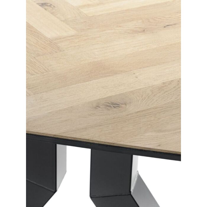 Eettafel Taranto rechthoek visgraad eikenhout 240x100cm