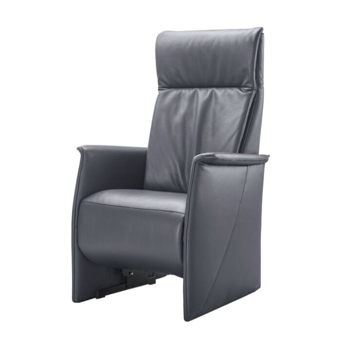 Relaxfauteuil Lerira Sta-op XL Leer Antraciet 