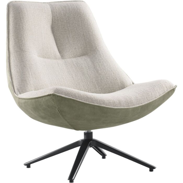 Draaifauteuil Monzone beige groen