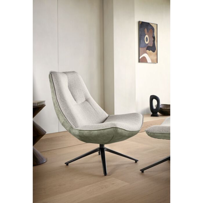 Draaifauteuil Monzone beige groen