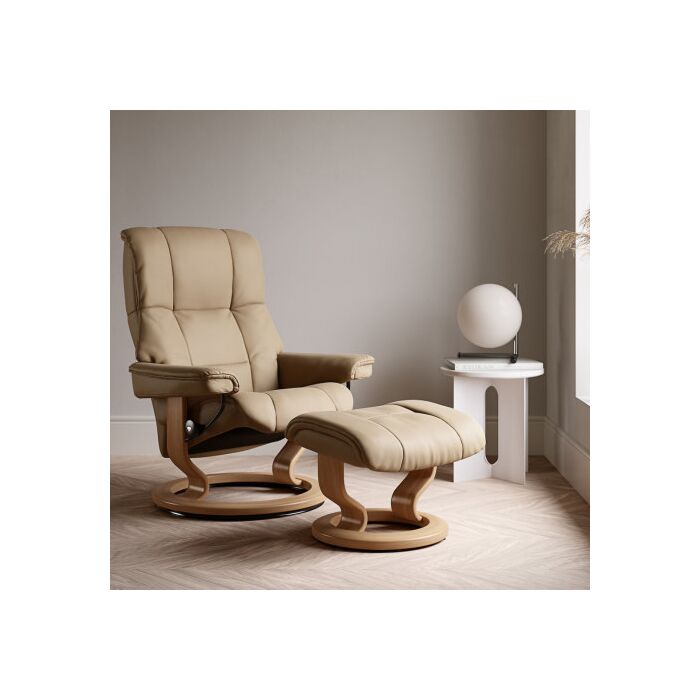 Stressless RelaxFauteuil Mayfair Bruin Onderstel - Beige