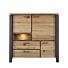  Dressoir Lucania eikenhout/metaal