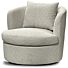 Draaibare Lounge Fauteuil Desiree Bouclé Beige