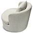 Draaibare Lounge Fauteuil Desiree Bouclé Beige