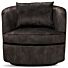 Draaibare Lounge Fauteuil Desiree Antraciet