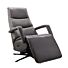 Relaxfauteuil Chanti S grijsbruin leer