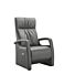 Relaxfauteuil Lerira met sta-op XS antraciet leer