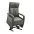 Relaxfauteuil Lerira met sta-op XS antraciet leer