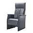 Relaxfauteuil Lerira Sta-op XL Leer Antraciet 