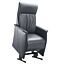 Relaxfauteuil Lerira Sta-op XL Leer Antraciet 