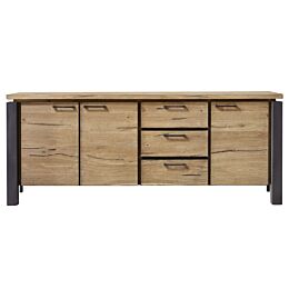 Dressoir Lucania eikenhout/metaal