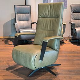 INHOUSE Relaxfauteuil Dalero S groen leer