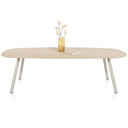 Eetkamertafel Niora 270 X 120 Deens Ovaal Silk Grey Naturel